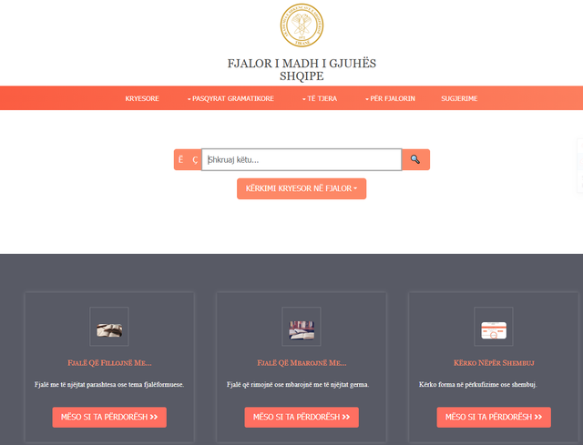 Hyn n&euml; p&euml;rdorim Fjalori i Madh i Gjuh&euml;s Shqipe