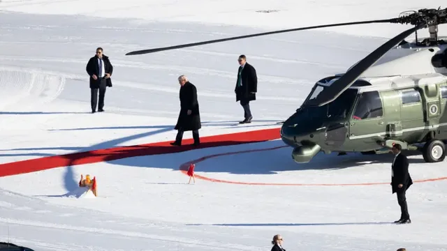 Trump n&euml; Davos, aleat&euml;t n&euml; alarm: Groenlanda rrezikon