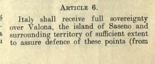 10 shkurt 1947 &ndash; Traktati i Parisit. Ishulli i Sazanit b&euml;het