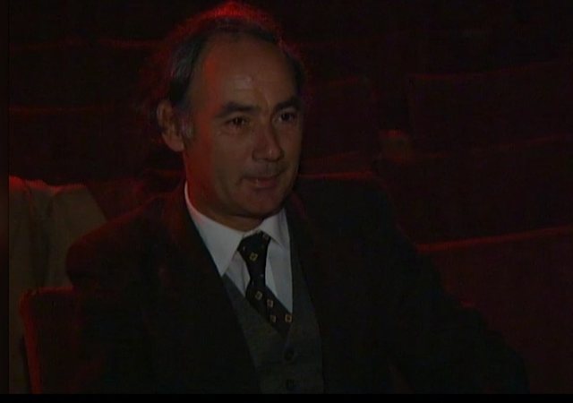 Gëzim Kame në provat e Eduardo De Filippo-s, ku luante Ndrenika me