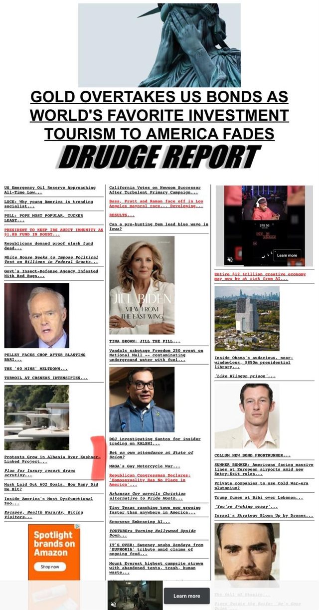 Shqip&euml;ria n&euml; Drudge Report: Amerika flet p&euml;r protestat