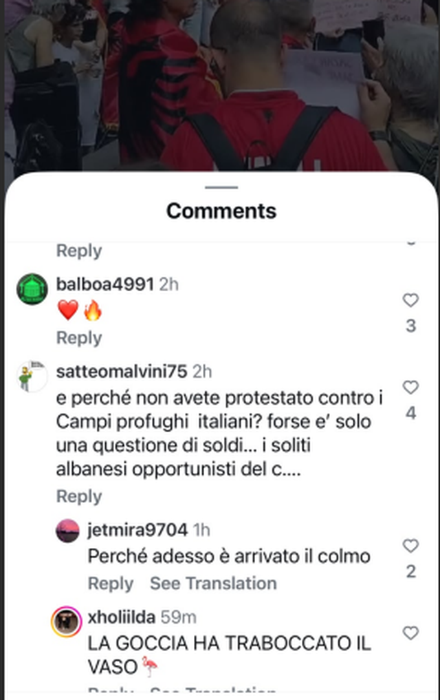Italianët protestuesve shqiptarë: Ikni dhe protestoni në