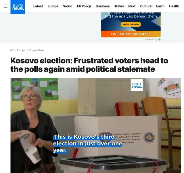 Mediat e huaja p&euml;r zgjedhjet n&euml; Kosov&euml;: Vendi i varf&euml;r me