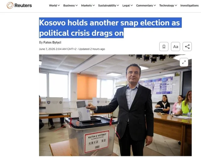 Mediat e huaja p&euml;r zgjedhjet n&euml; Kosov&euml;: Vendi i varf&euml;r me