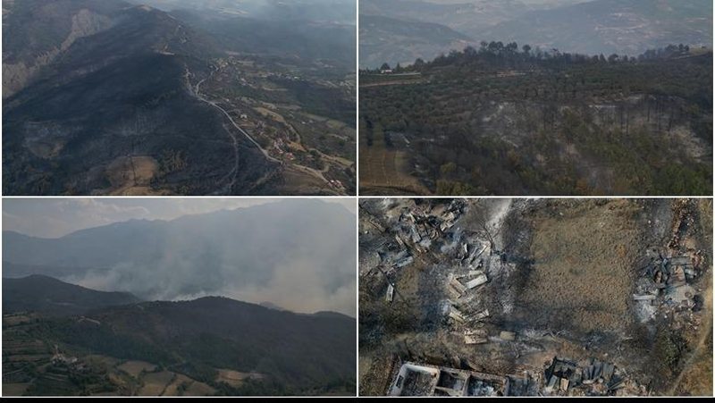 Katastrofa e zjarreve në Gramsh, 8 grupe në terren për