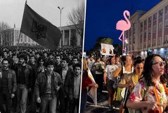 Dhjetori 1990 q&euml; rrezikonte jet&euml;n dhe protestat e sotme q&euml;