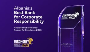 Euromoney kuror&euml;zon Credins bank si &ldquo;Banka m&euml; e Mir&euml;