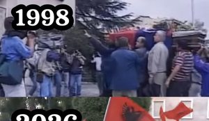 K&euml;shilltari socialist krahason protest&euml;n sot me vitin 1998: Arkivoli