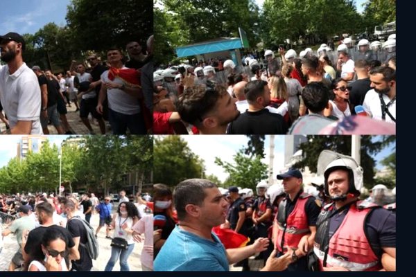 Protesta para Kuvendit, 9 t&euml; plagosur, 18 t&euml; shoq&euml;ruar