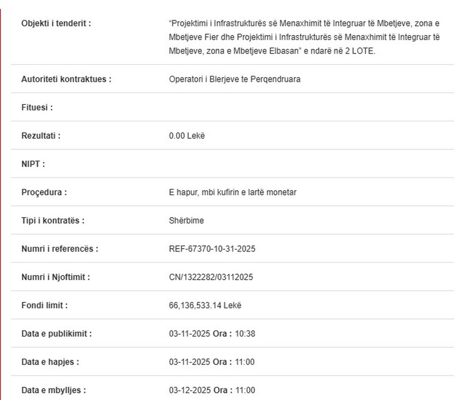 Qeveria shpall zyrtarisht dështimin e inceneratorëve/ Hapen tenderat