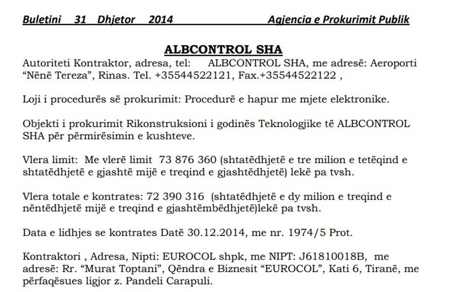 Tenderi që bëri Ballukun me vilë, sipas SPAK