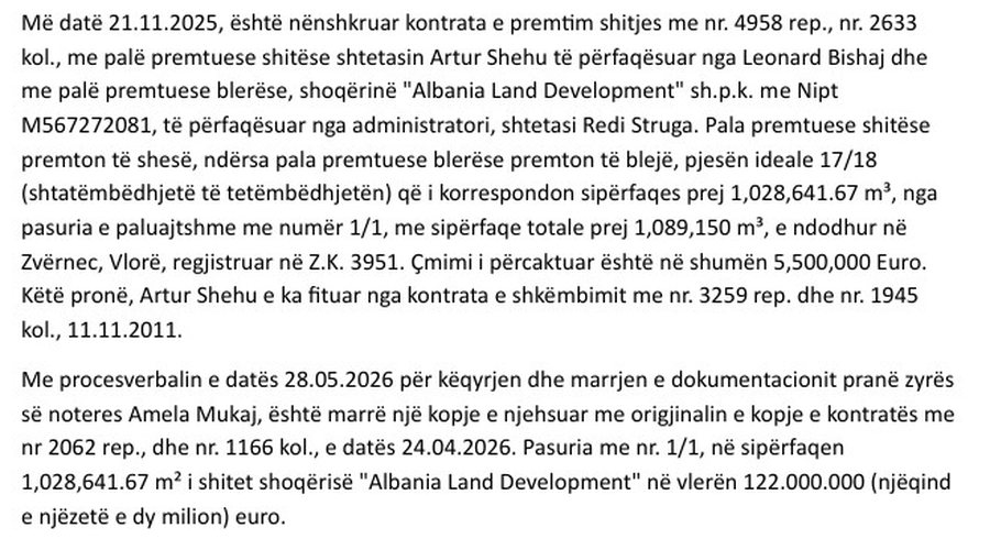 Pronarët e tokave të Zvërnecit përfituan 20 mln euro ulje