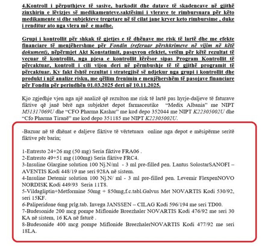 Thellohet skandali i “CFO Pharma” me ilaçet/ Prokuroria