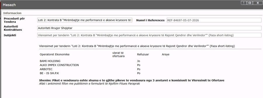 Skandal si Unaza/ ARRSH shpalli fituese kompaninë me letra false në