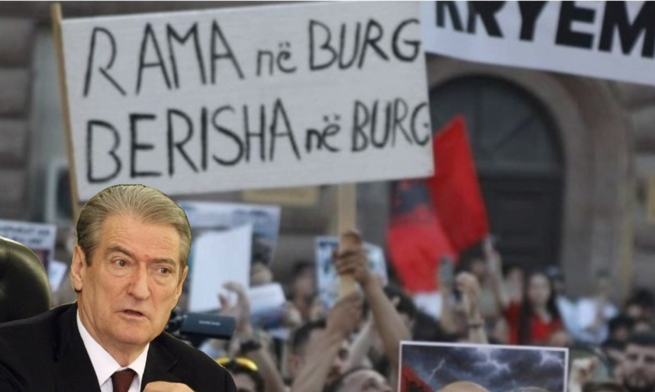 Sberisha, protesta