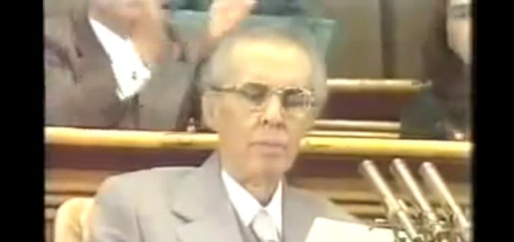 Video e rrall&euml;/ Fjalimi i fundit i Enver Hoxh&euml;s kund&euml;r