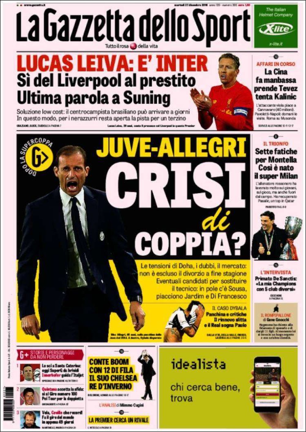 Gazzeta dello Sport: Divorc mes Juves dhe Allegrit. Kush jan&euml; emrat e