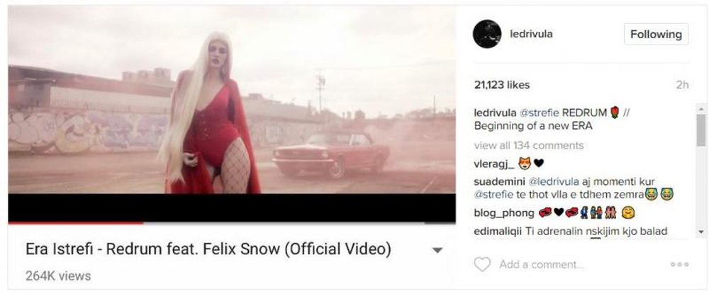 Pas publikimit t&euml; klipit, Ledri i thot&euml; k&euml;to fjal&euml;