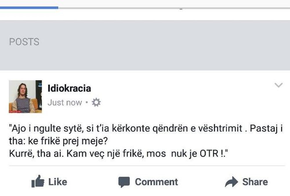 Plas gallata n&euml; rrjetet sociale me "Ti nuk je OTR" t&euml;