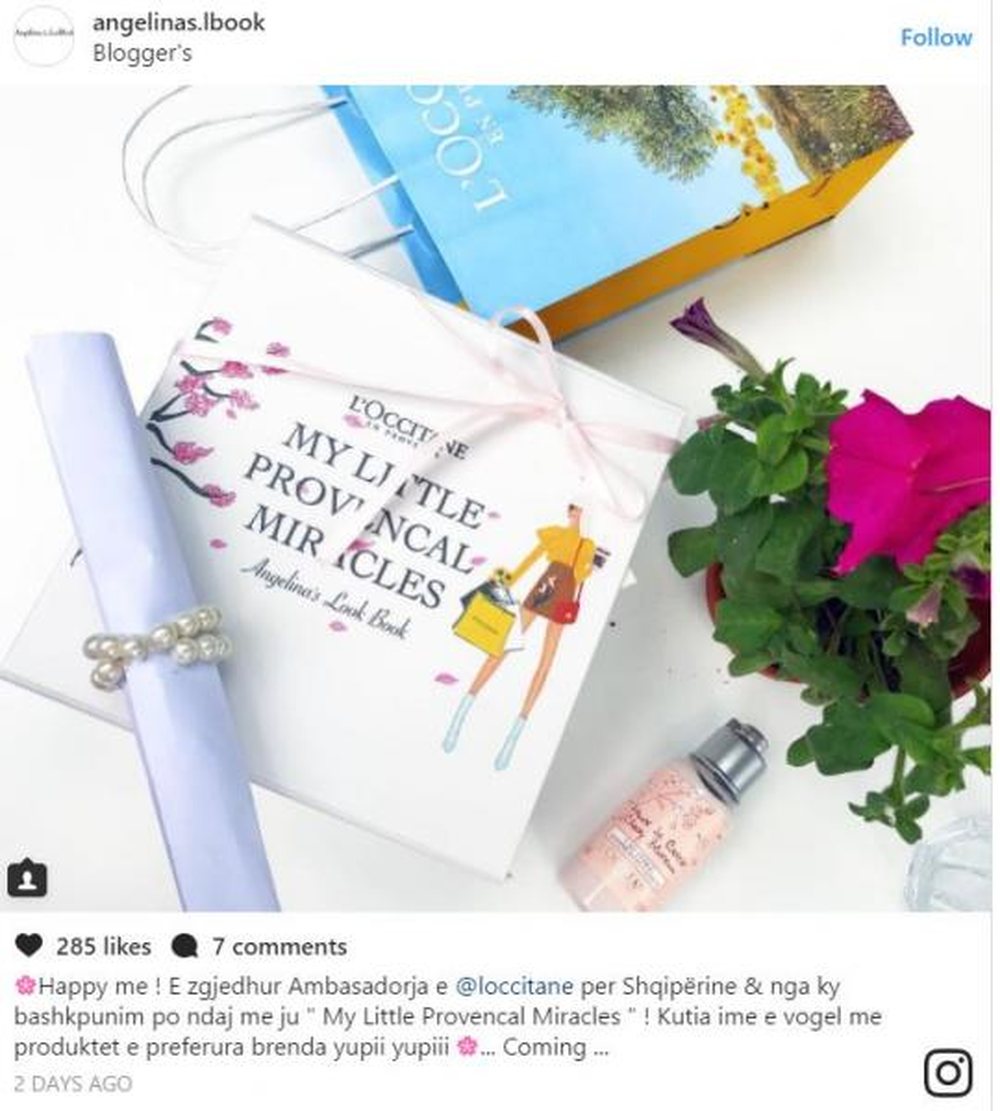 Anxhelina Kotorri zgjidhet ambasadore e firm&euml;s L'oocitane (Foto)