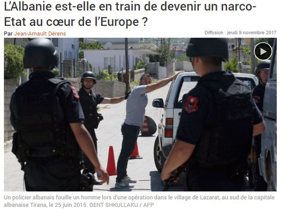 Media franceze p&euml;r Shqip&euml;rin&euml;: Nj&euml; narko-shtet n&euml;