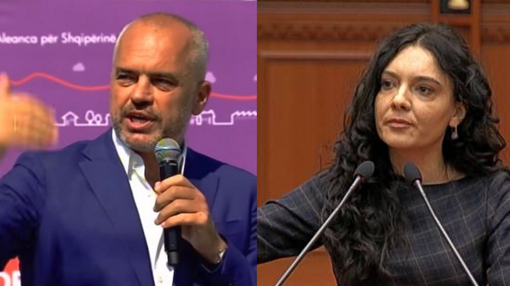 VIDEO/ Elisa Spiropali p&euml;rg&euml;njeshtron Edi Ram&euml;n, kryebashkiakun e