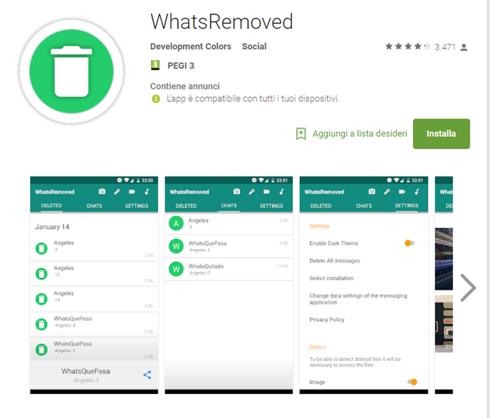 "WhatsRemoved" aplikacioni q&euml; rikthen mesazhet e fshira