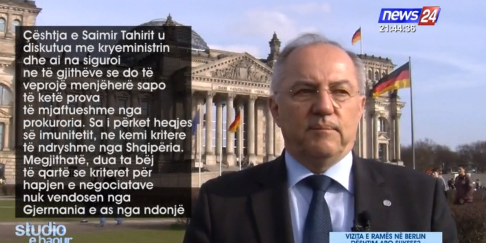 Deputeti gjerman tregon &ccedil;far&euml; i premtoi Rama p&euml;r Saimir Tahirin