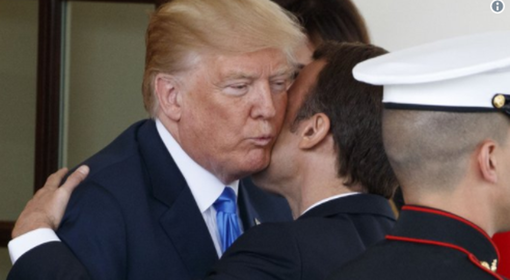Makron reagon ftoht&euml; pas talljeve t&euml; Trump se at&euml; e rreh gruaja