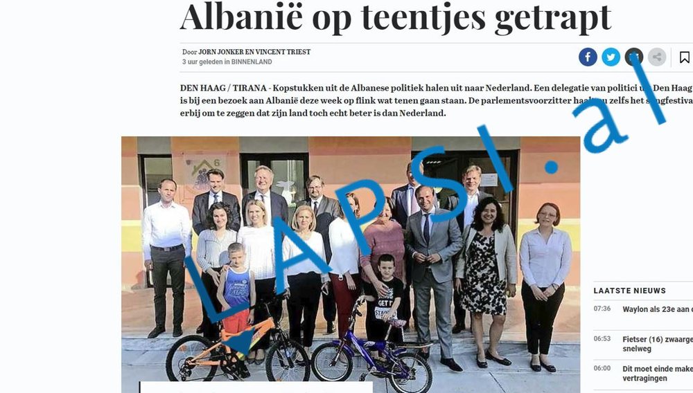 Gazeta m&euml; e madhe holandeze shkrim p&euml;r Ru&ccedil;in dhe Ram&euml;n,