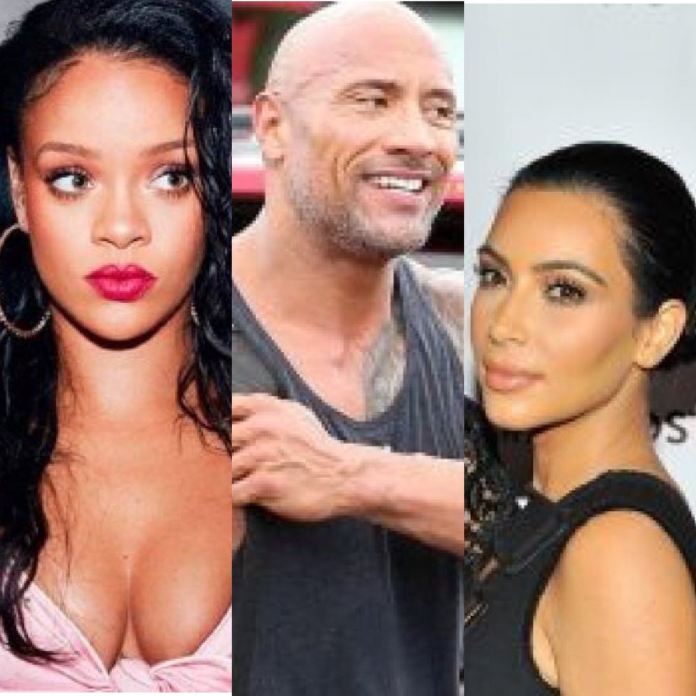 Kim, Rihanna, The Rock: Si e humb&euml;m virgj&euml;rin&euml;