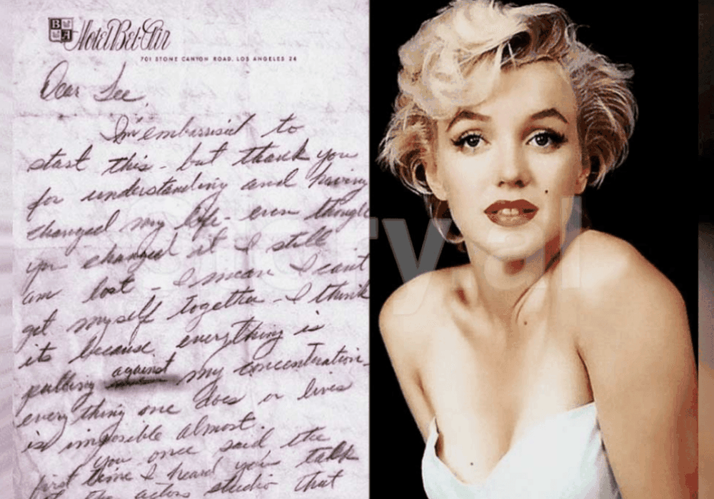 FOTO/ Shitet 50 mij&euml; $ letra e vet&euml;vrasjes e shkruar nga Marilyn