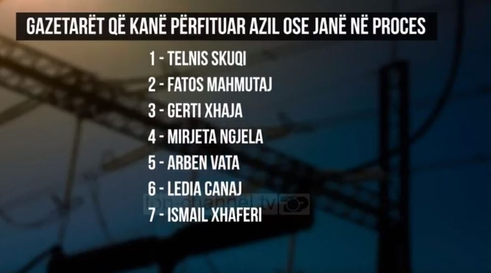 LISTA/ 12 gazetar&euml;t q&euml; kan&euml; k&euml;rkuar azil politik jasht&euml;