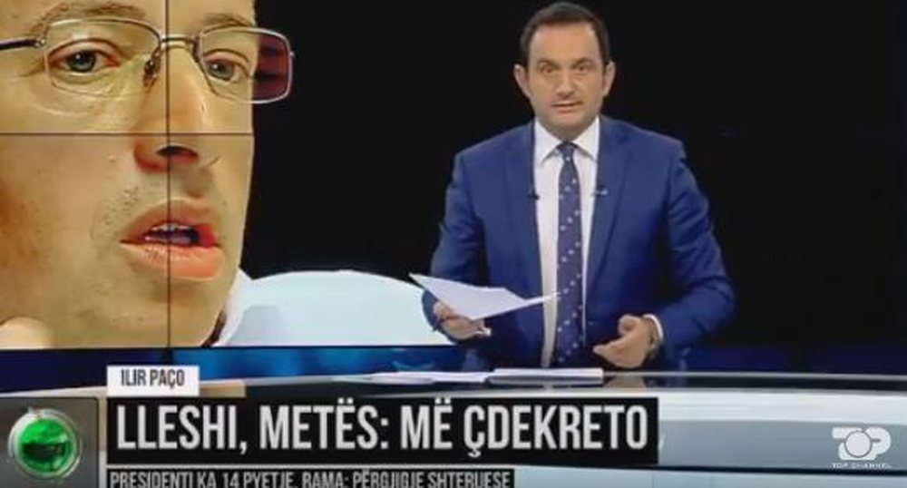 Top Channel merr an&euml;n e Ram&euml;s n&euml; sherrin me Met&euml;n