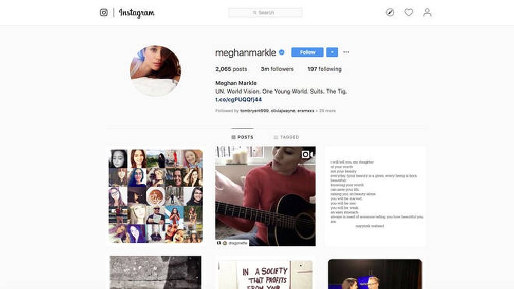 Nj&euml; tjet&euml;r rregull i thyer,rihapet faqja e instagramit t&euml; Meghan