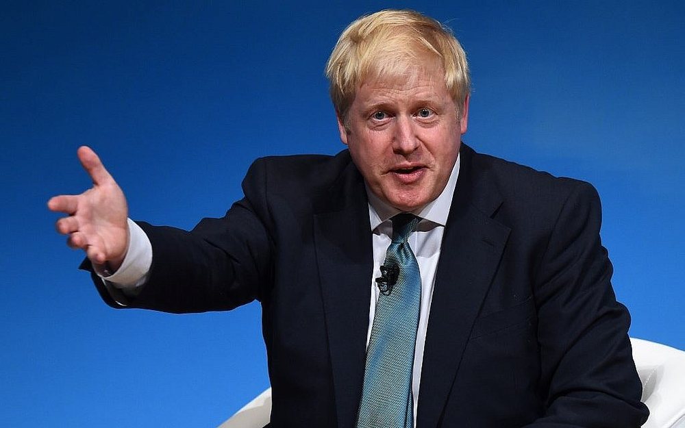 Fjalimi i par&euml; si kryeminist&euml;r n&euml; Westminster, Johnson b&euml;n