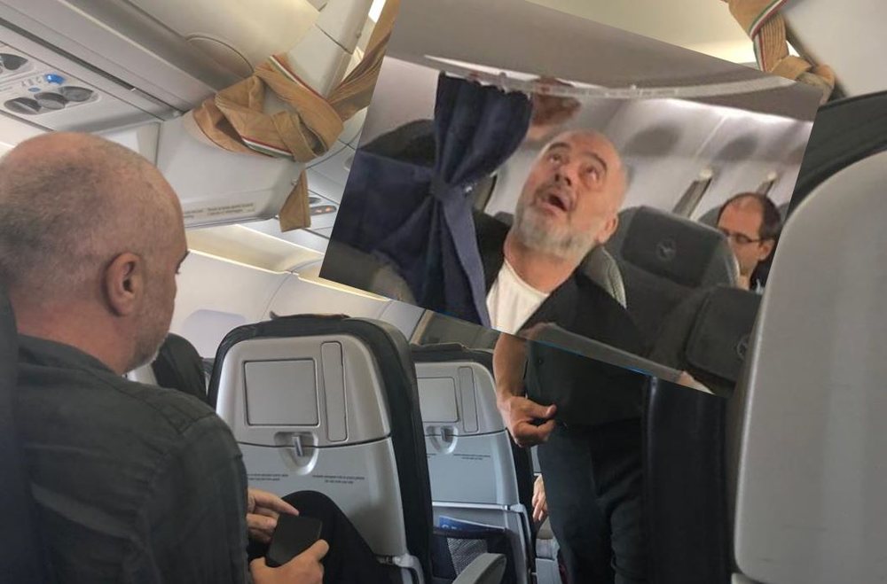 FOTO/ Moment i sikletsh&euml;m i Ram&euml;s n&euml; avion teksa kthehet nga