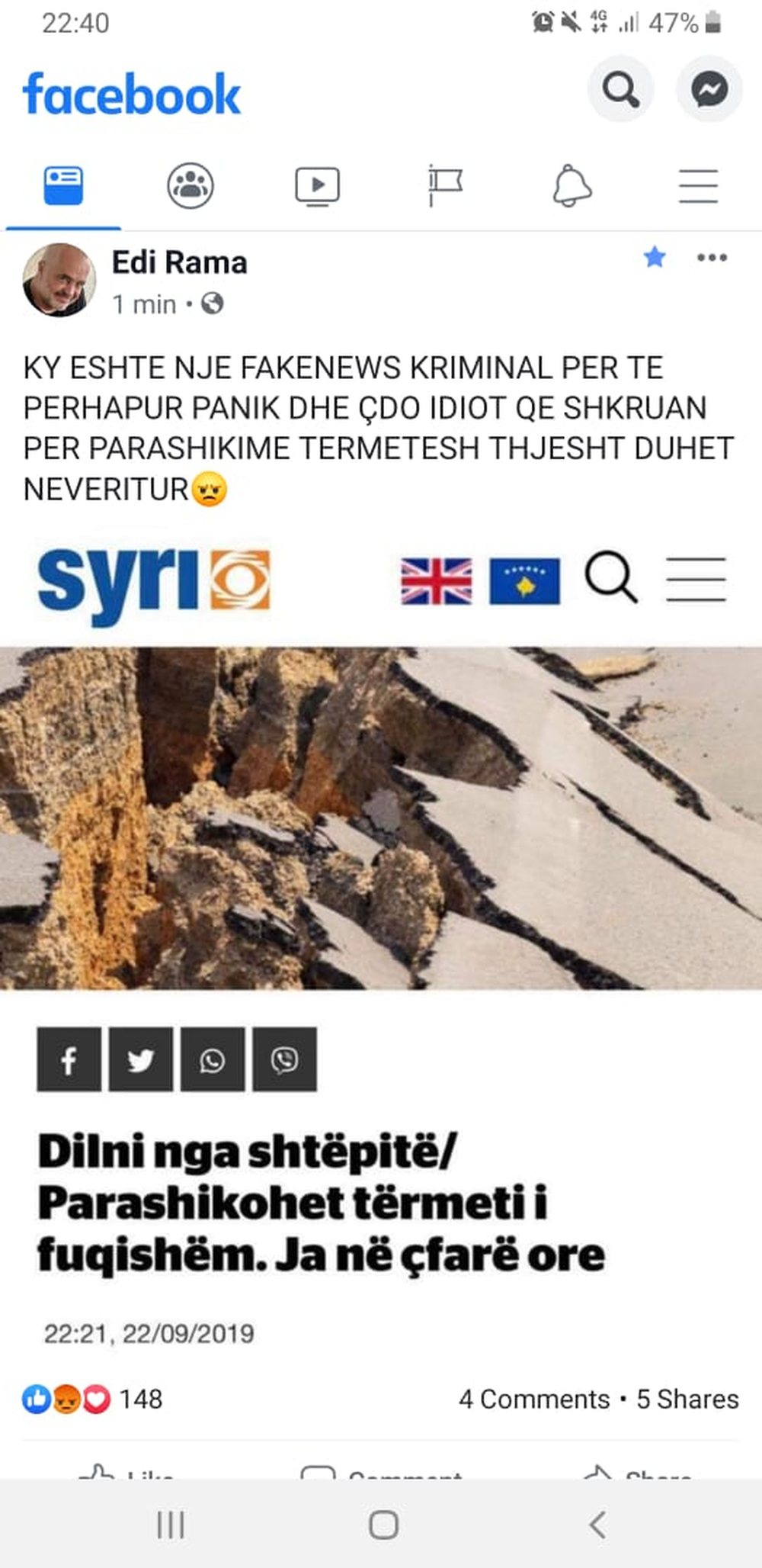 Tmerri i t&euml;rmetit, nj&euml; band&euml; q&euml; klith i dashur armik