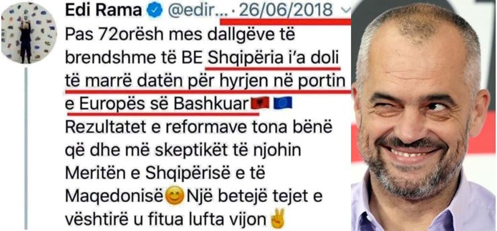 Kronologjia/ 6 vite mashtrimet e Ram&euml;s p&euml;r negociatat