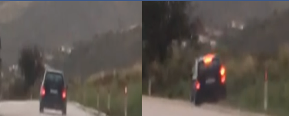Aksident n&euml; Sarand&euml;, makina filmohet live nga shoferi q&euml; vinte