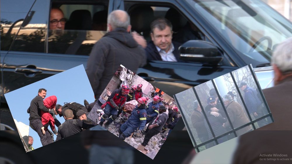 FOTO/ Firmosi p&euml;r 12 vjet lejet e nd&euml;rtimit, Vangjush Dako kalon mes
