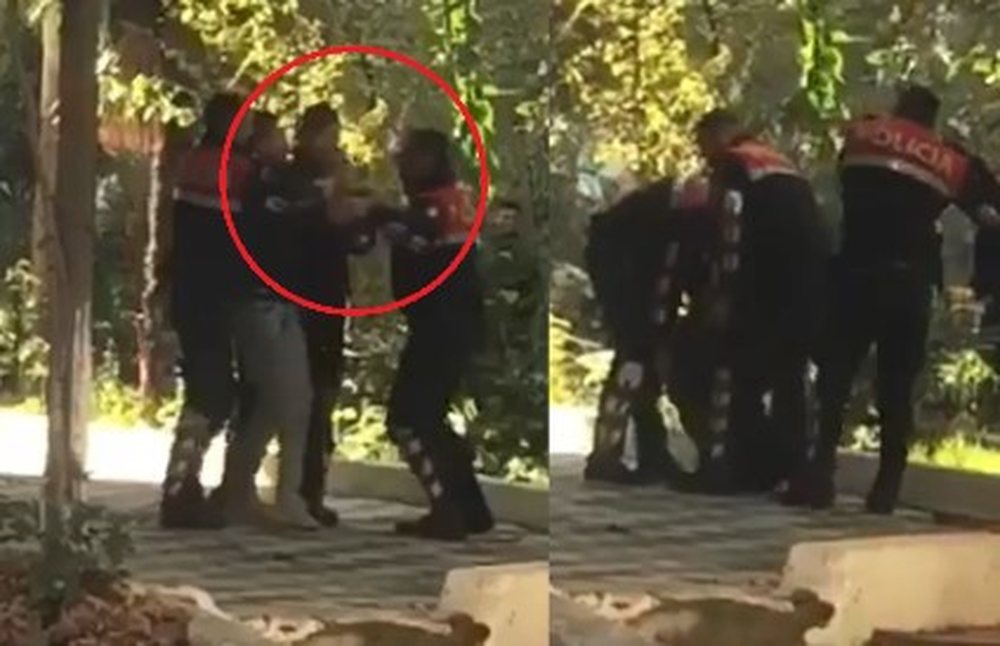 Del VIDEO/ Polici i &ldquo;Shqiponj&euml;s&rdquo; godet qytetarin e prangosur