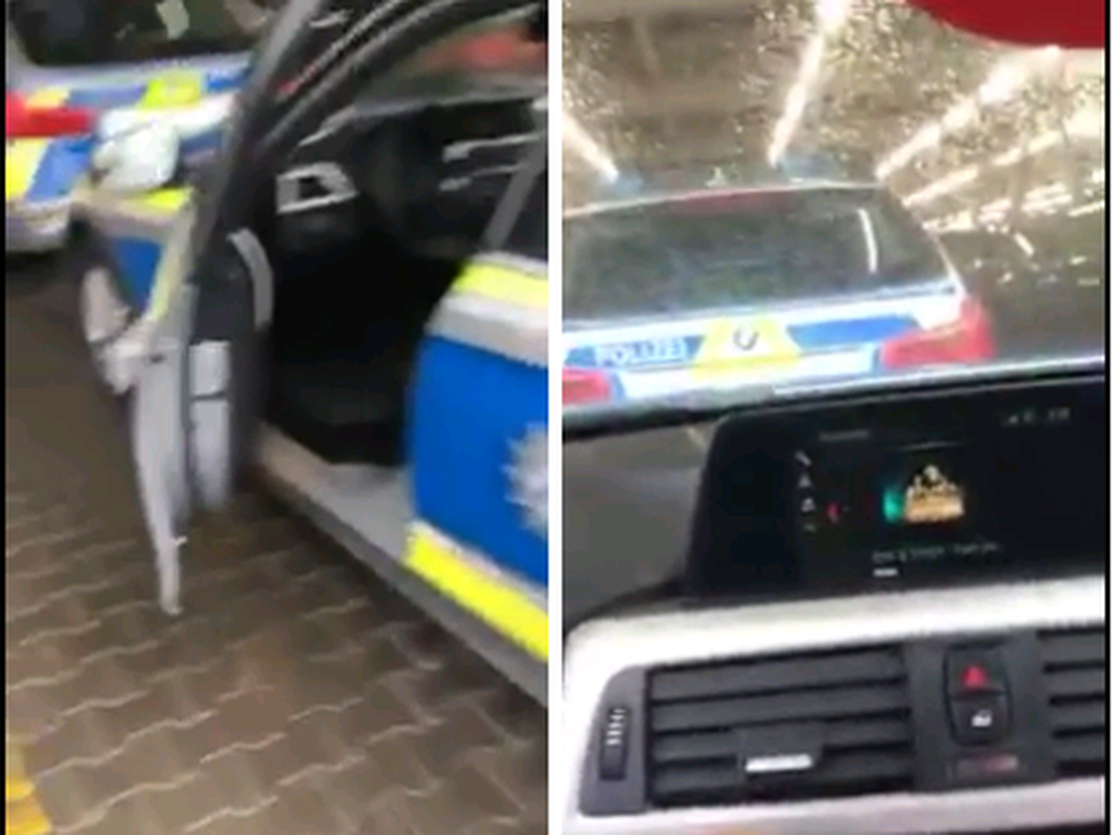 VIDEO/ Polici gjerman d&euml;gjon k&euml;ng&euml; patriotike shqiptare n&euml;