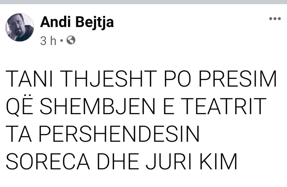 Ironia e Andi Bejtes: Tani pritet q&euml; Soreka dhe Youri Kim t&euml;