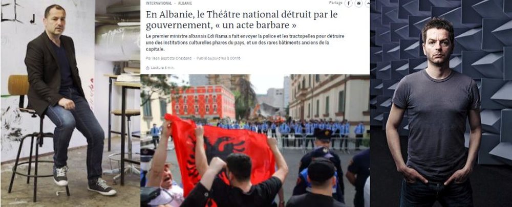 Le Monde e quan shembjen e teatrit "akt barbar", v&euml; Anri