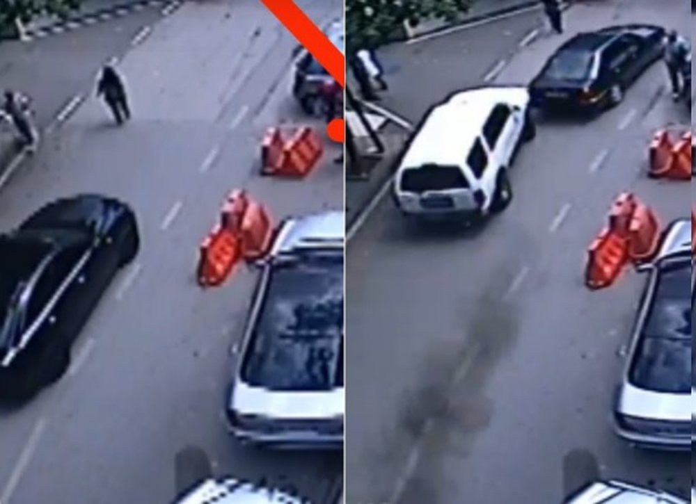 Del VIDEO/ Momenti kur i riu shp&euml;rtheu me makin&euml; der&euml;n e