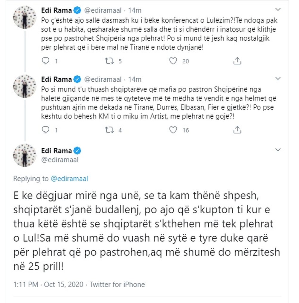 Kryeministri Rama-Bash&euml;s: Shqiptar&euml;t nuk kthehen te plehrat,