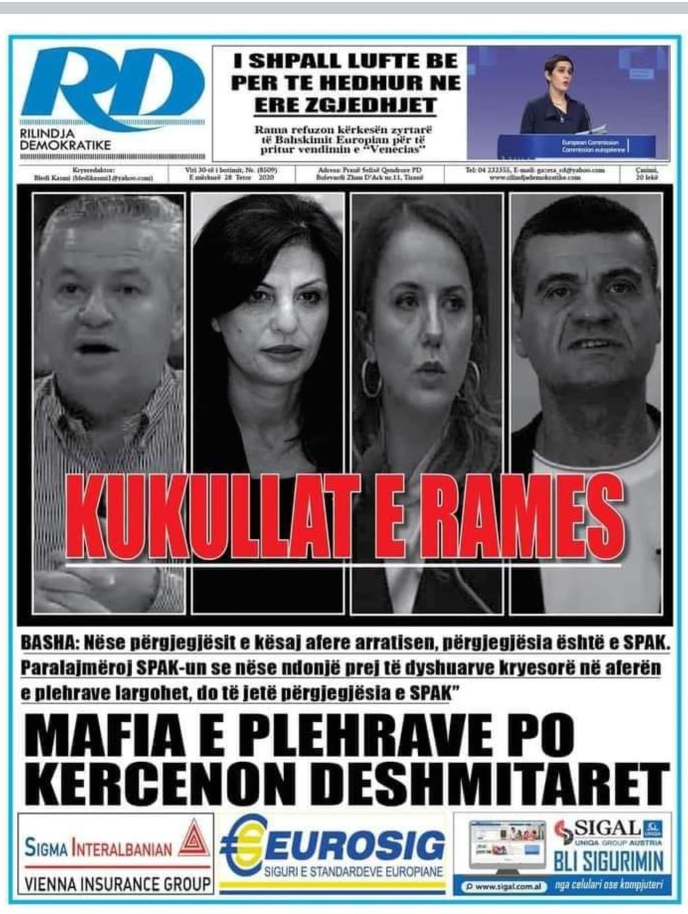 P&euml;rse m&euml; tremb lin&ccedil;imi ndaj Jozefin&euml;s  &nbsp;