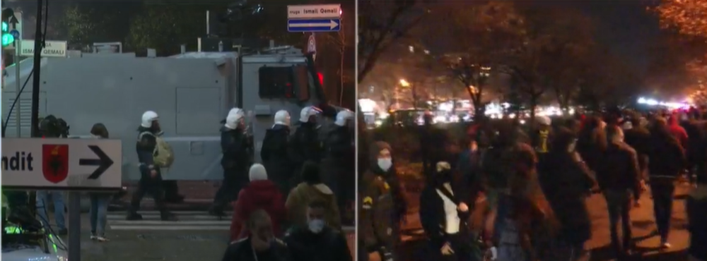 VIDEO/ K&euml;rkohet "koka" e Ardi Veliut, protestuesit marshojn&euml;