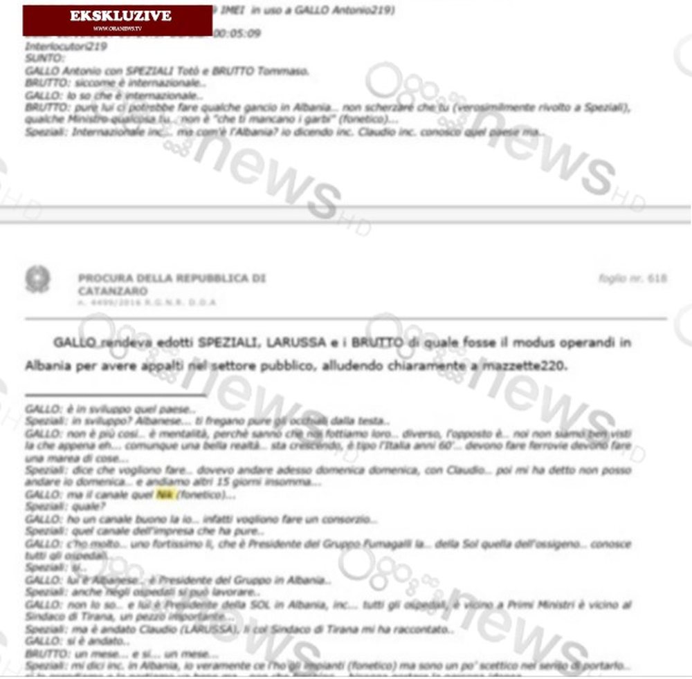 Zbardhen p&euml;rgjimet/ Mafia italiane e Ndraghetas n&euml; kontakte m&euml;